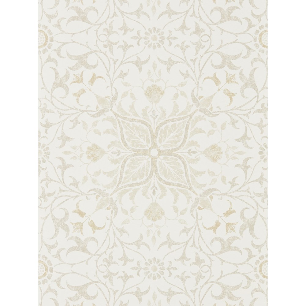 Pure Net Ceiling Wallpaper 216039 by Morris & Co in Ecru Linen